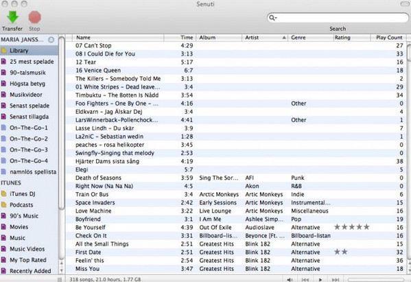 Senuti for mac V1.3.3 英文版图2