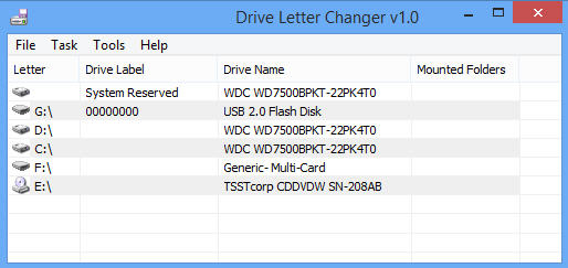 快速改变驱动器盘符Drive Letter Changer v1.0.1.9 绿色版图1