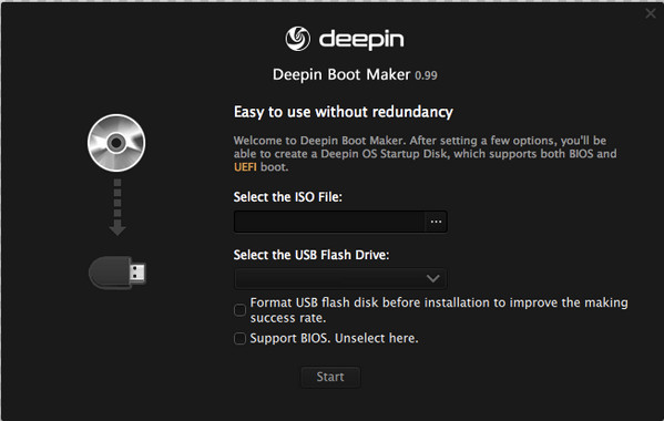 深度启动盘制作工具Mac版 v0.99 绿色版图1