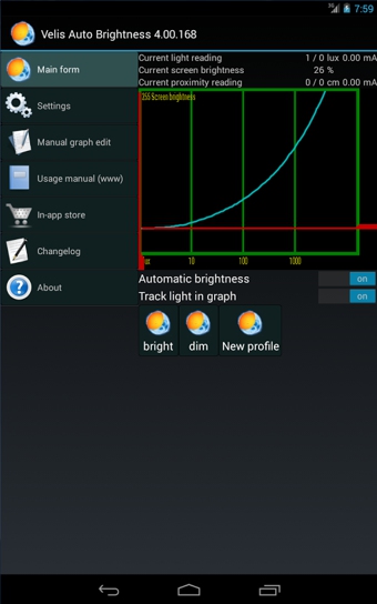 Velis Auto Brightness(自动亮度调节) v4.01.179 安卓版图1