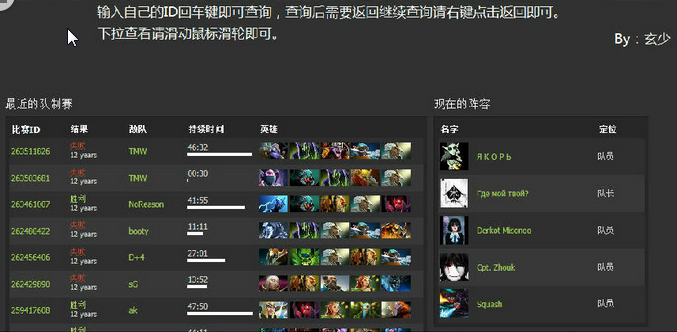 Dota2战绩查询工具下载 1.0 最新版图2