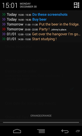 Calendar Status Pro v2.0.1 安卓版图1