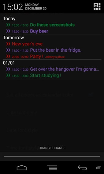 Calendar Status Pro v2.0.1 安卓版图3