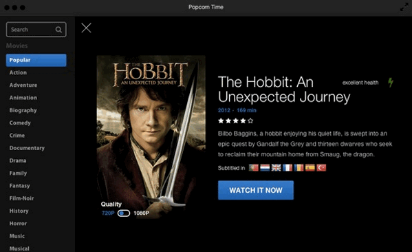 Popcorn Time Mac版 V5.2.2 官方版图2