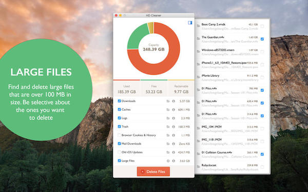 硬盘清洁器HD Cleaner mac 1.1.1 官方版图2