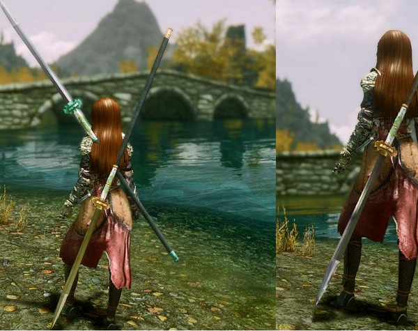 上古卷轴5东君唐陌刀MOD 绿色版图2