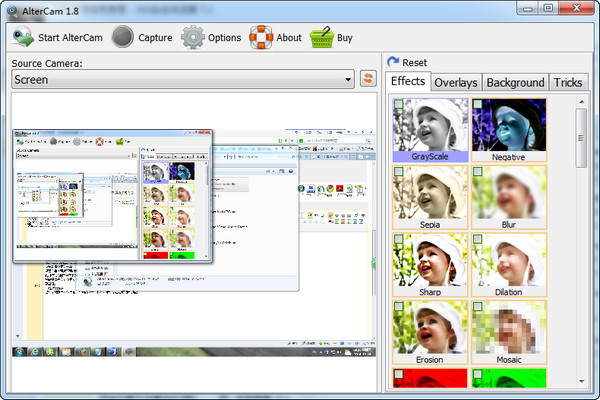 AlterCam(摄像头效果软件) v2.1 汉化版图1
