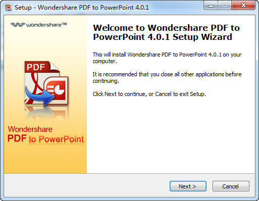 pdf转ppt软件(Wondershare PDF to PowerPoint) V4.0.1 免费中文版图1