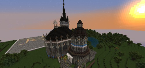 我的世界亚琛大教堂地图存档 绿色版图2