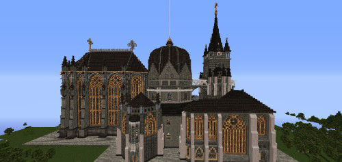 我的世界亚琛大教堂地图存档 绿色版图3