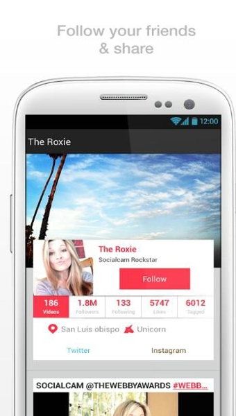 Socialcam v2.6.1 安卓版图1