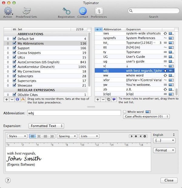 Typinator for mac V6.9 官方版图2