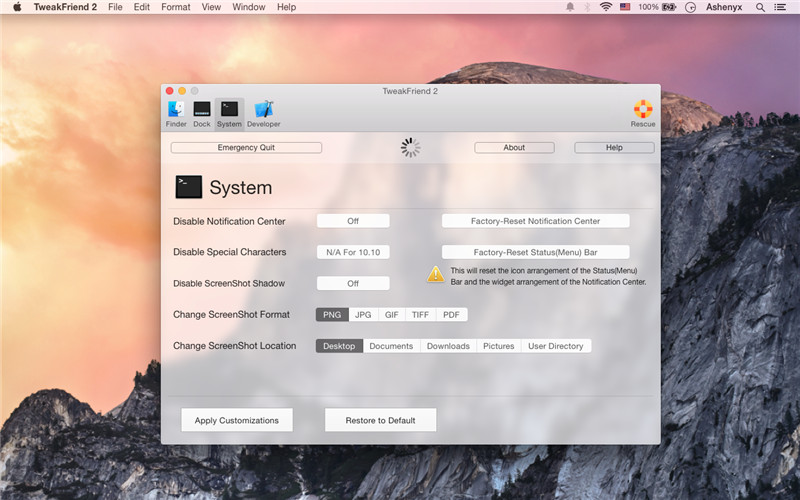 TweakFriend for Mac V2.0.1 官方版图3