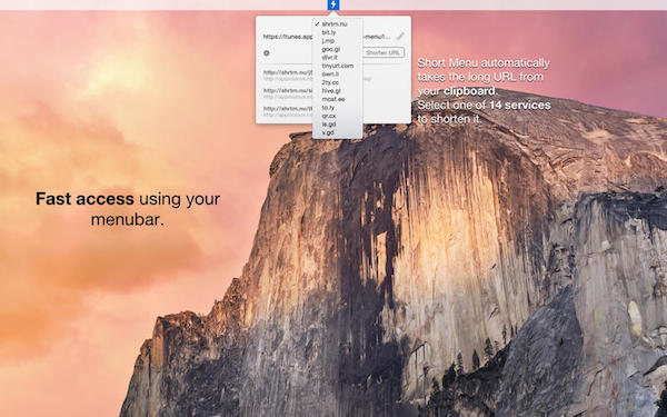 Short Menu for mac V2.1 官方版图1