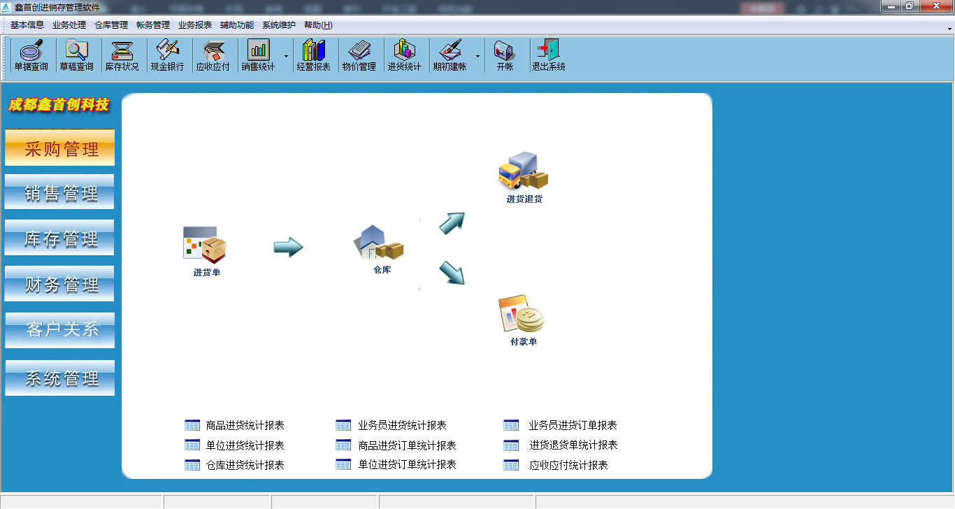 鑫首创进销存管理软件 v3.0 官方版图1