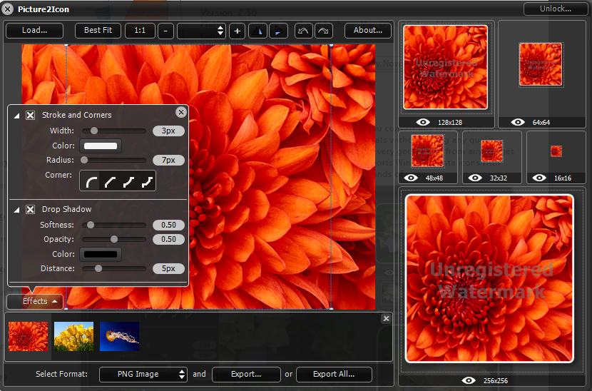 图片转ico大图标(picture2icon) v2.5.0 官方破解版图1