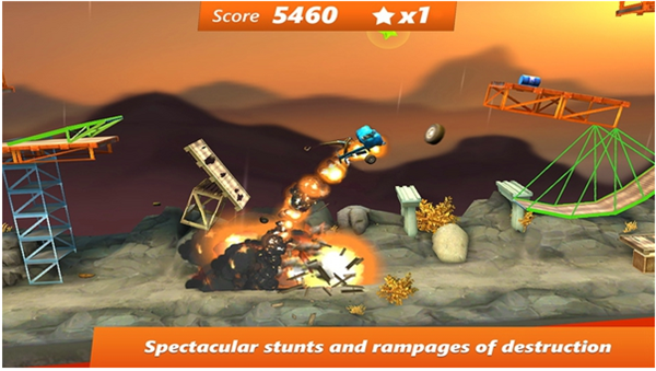 桥梁建筑师特技破解版 v1.0 安卓版图1