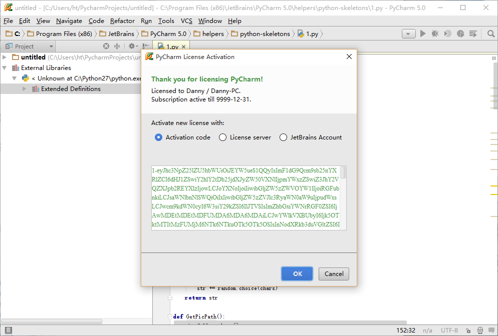 jetbrains pycharm professional v5.0 build 143.589