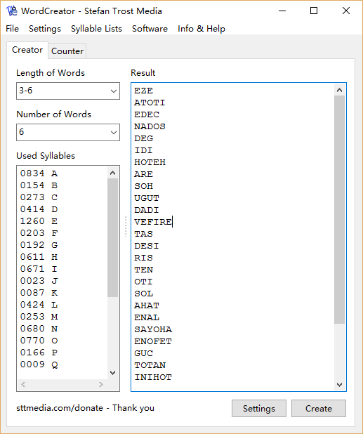 随机单词生成器(WordCreator) 1.0 免费版图1