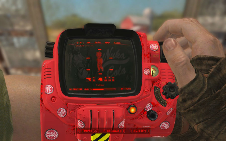 辐射4红色PP小子mod下载 绿色版图2