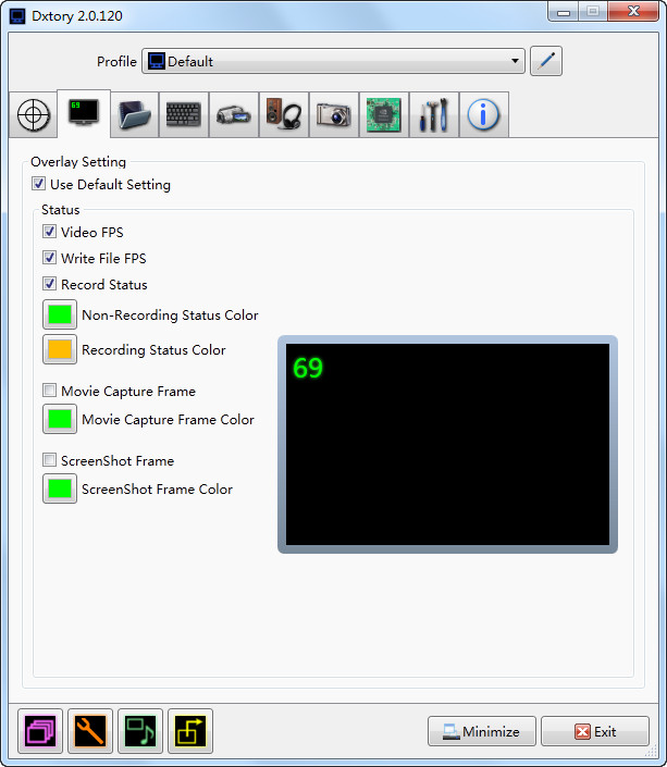 游戏录像软件(Dxtory) v2.0.104 汉化破解版图4