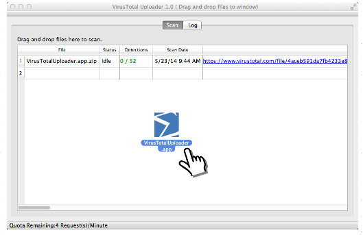 VirusTotal Uploader下载 v1.3 for mac版图1