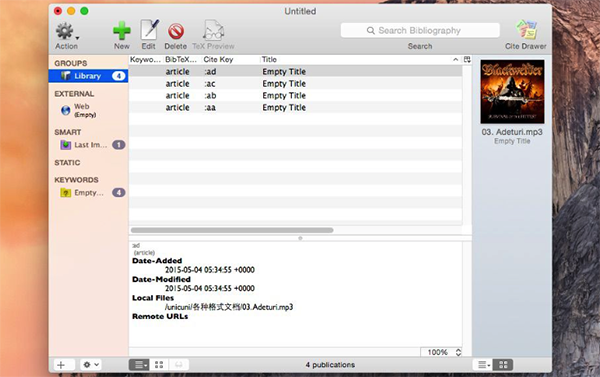 BibDesk V1.6.5 Mac版图2