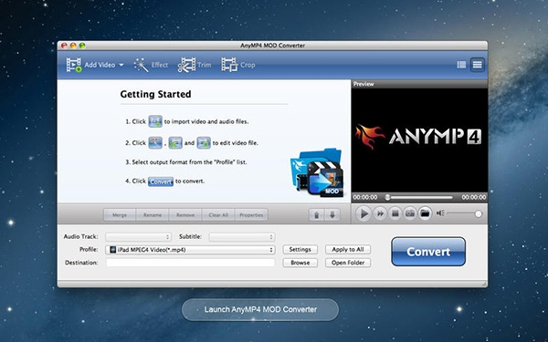 AnyMP4 MOD Converter Mac版 V6.2.13 最新版图2