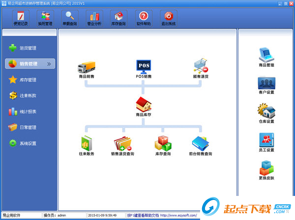 易企用超市进销存管理系统 2015V2 官方版图1