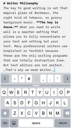 iA Writer iPhone版 V2.1.2 官方版图1