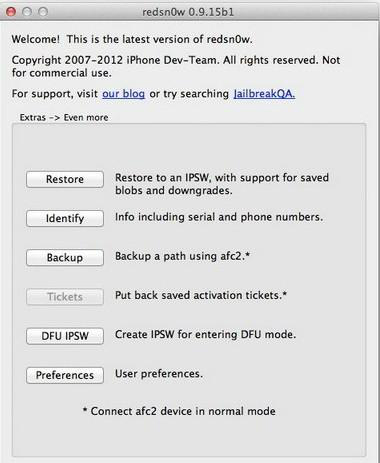 红雪越狱工具 v0.9.15b1 Mac版图2