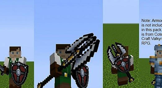 我的世界挖矿与砍杀双持武器材质包下载 绿色免费版图2