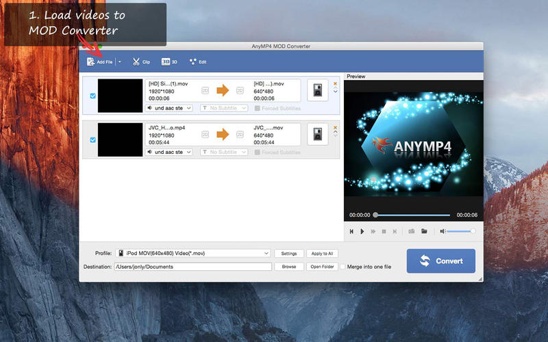 AnyMP4 MOD Converter Mac版 V6.2.13 最新版图4