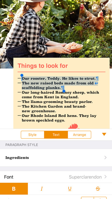 Pages(iwork三件套之一) V3.0 iPad版图1
