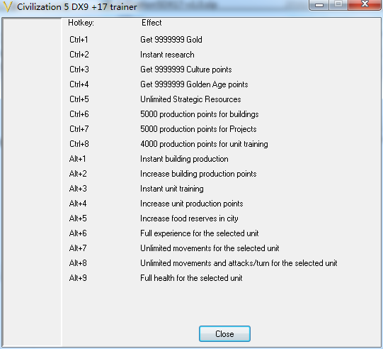 文明5修改器 v1.0 绿色免费版图1