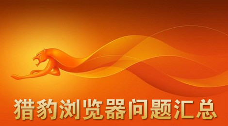 猎豹浏览器问题汇总