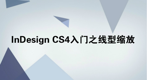InDesign CS4入门之线型缩放