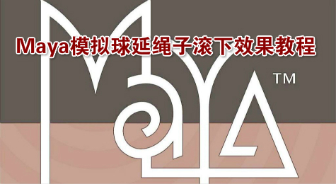 Maya模拟球延绳子滚下效果教程