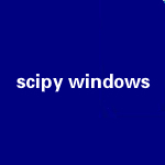 scipy windows
