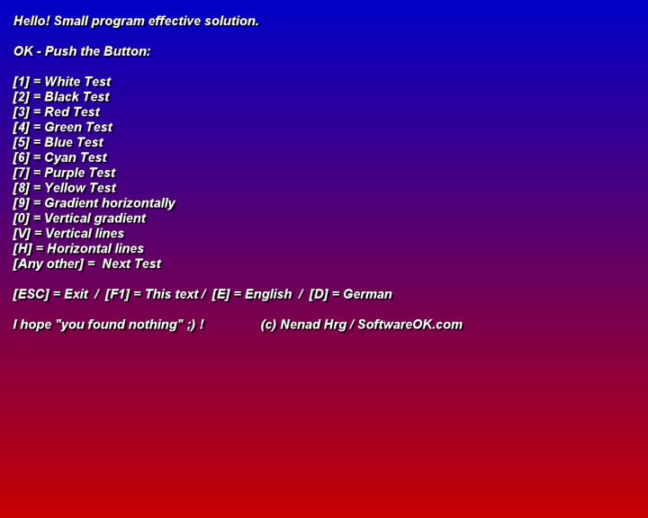 液晶屏坏点检查(IsMyLcdOK) v3.2.6 绿色版图1