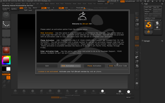 ZBrush 4R7 3D雕刻绘图软件 v4.7.4.7 免费版图1