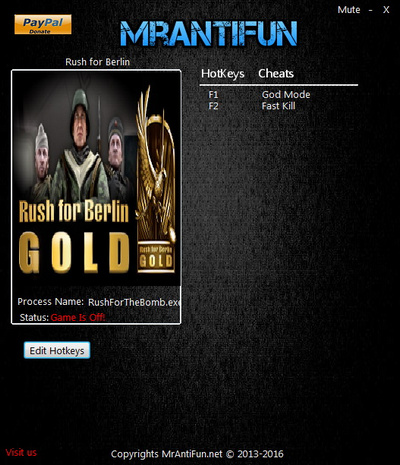 目标柏林两项修改器 v2.10 MrAntiFun版图1