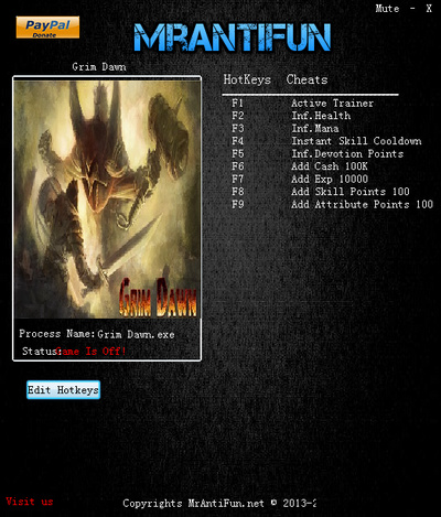 恐怖黎明八项修改器 v1.0.1 MrAntiFun版图1