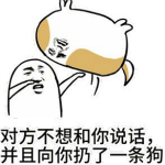 对方向你扔了一只狗表情包