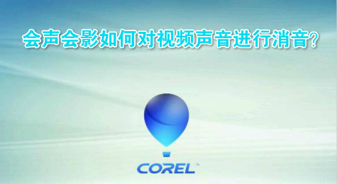 会声会影如何对视频声音进行消音？