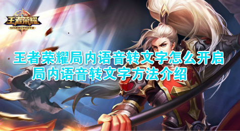 王者荣耀局内语音转文字怎么开启 局内语音转文字方法介绍