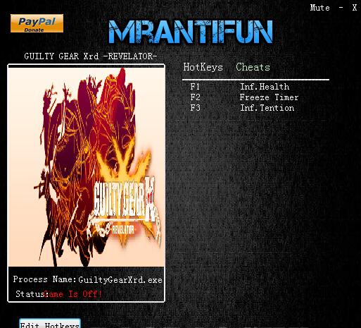 罪恶装备启示者三项修改器