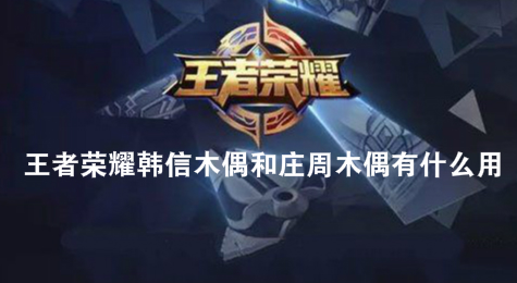 王者荣耀韩信木偶和庄周木偶有什么用