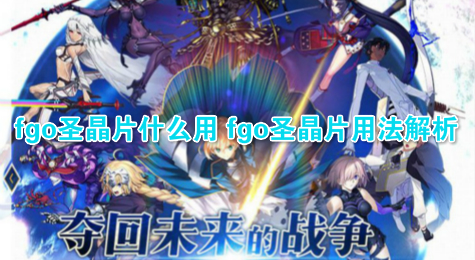 fgo圣晶片什么用 fgo圣晶片用法解析