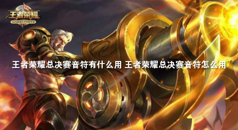 王者荣耀总决赛音符有什么用 王者荣耀总决赛音符怎么用